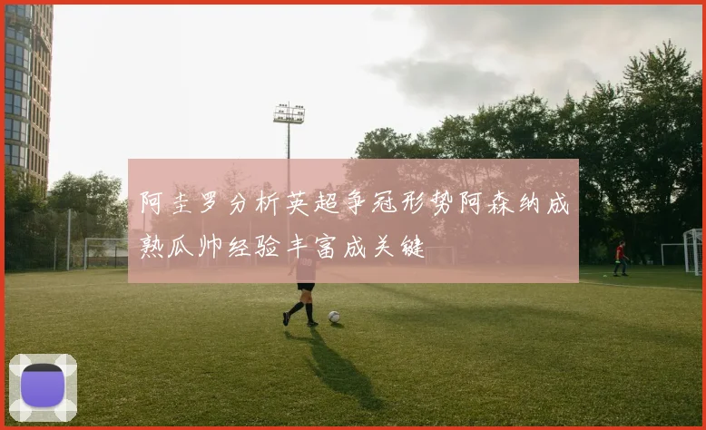 阿圭罗分析英超争冠形势阿森纳成熟瓜帅经验丰富成关键