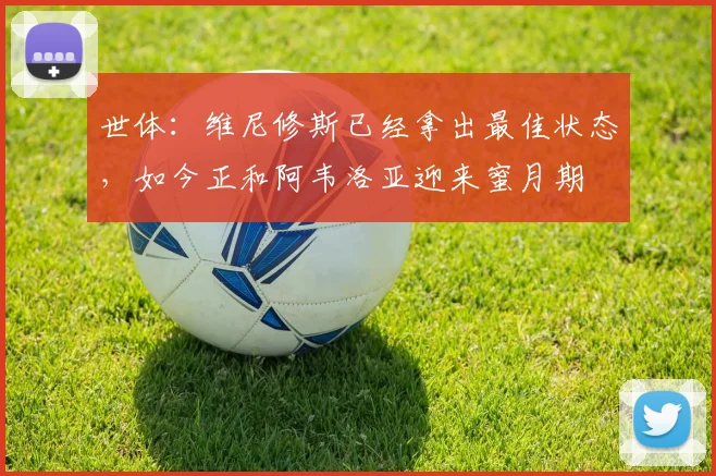 世体：维尼修斯已经拿出最佳状态，如今正和阿韦洛亚迎来蜜月期